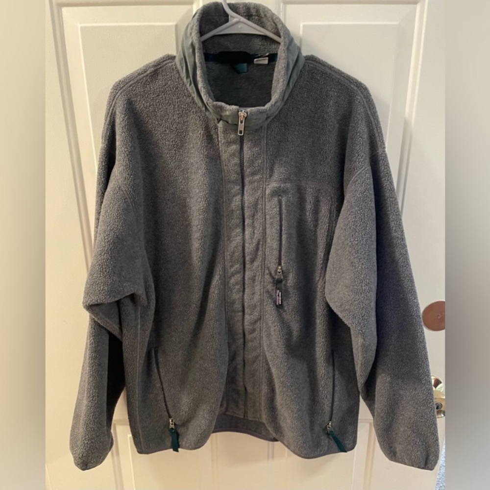 Men's Gray Fleece Sweater